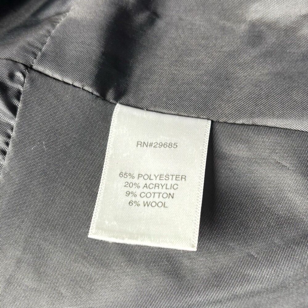 Pendleton Boucle Blazer Jacket Womens Size 8P Wool Blend Black White Gray Petite - Picture 10 of 11